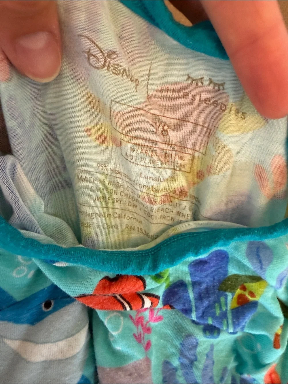 Little Sleepies Blue & Teal Ocean Character Pajama Set